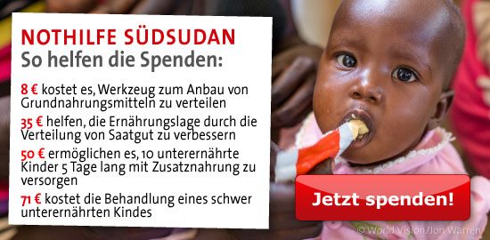 Südsudan Spendenbeispiele