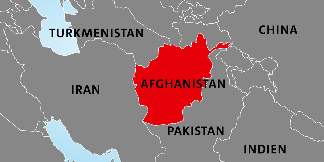 Die Lage von Afghanistan 