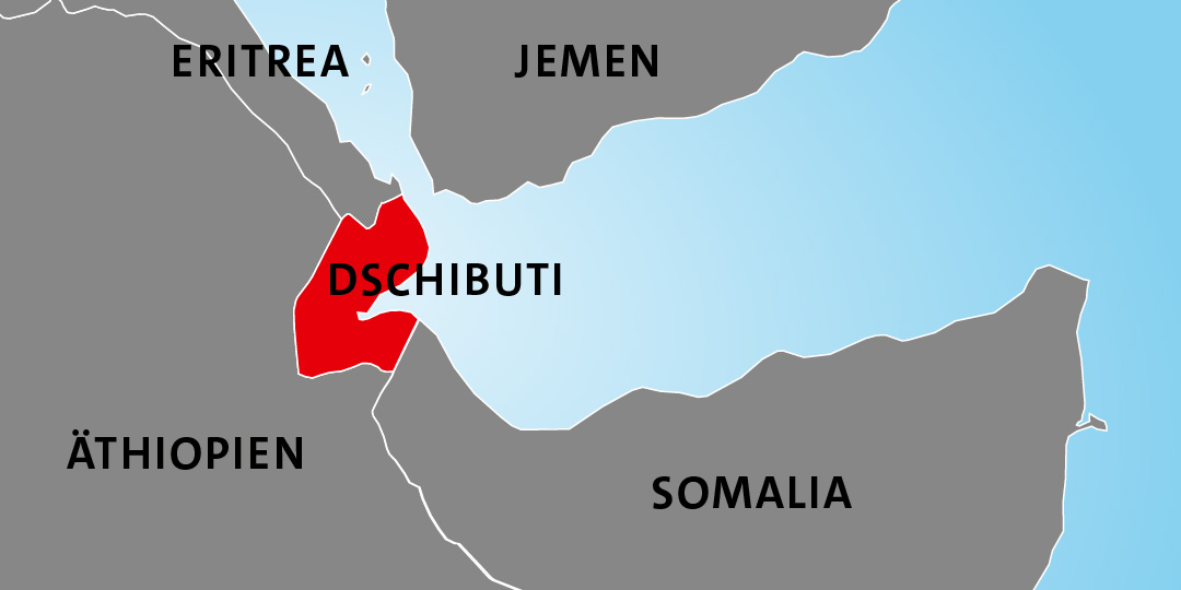 Lage von Dschibuti in Afrika