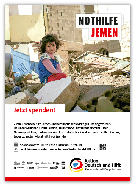 Freianzeigen Motiv Hunger im Jemen Freianzeigen Motiv Hunger im Jemen