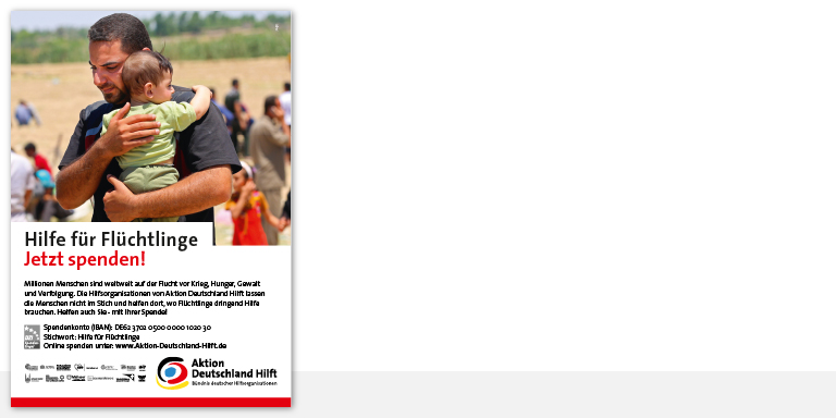 Freianzeigen: Hilfe für Flüchtlinge