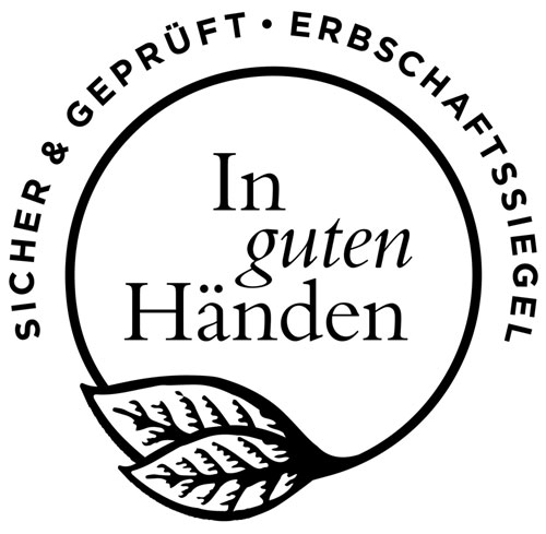 Siegel: Mein Erbe tut Gutes