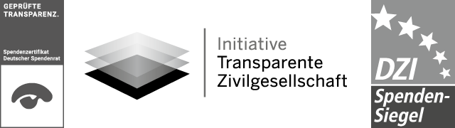 Transparenzpreis: Ausgezeichnet für qualitativ hochwertige Berichterstattung. Mitglied im Spendenrat. Transparenzpreis: Ausgezeichnet für qualitativ hochwertige Berichterstattung. Mitglied im Spendenrat.