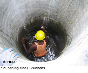 Tsunamie, Brunnenreinigung