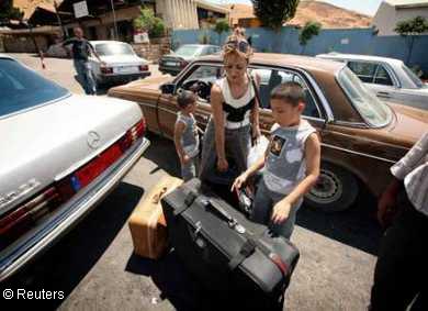 Libanesische Familie wartet auf ihre Ausreise