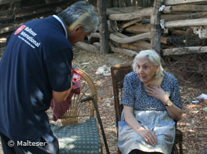 Erdbeben Chile: alte Frau