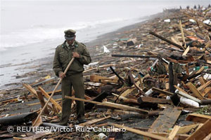 Erdbeben Chile: Strandgut