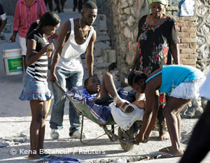 Haiti: Verletzter Junge
