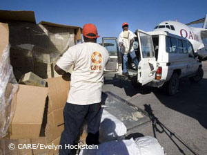 Haiti: Verteilung von Hilfsgütern