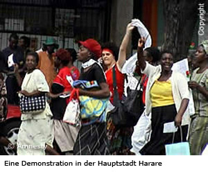 Demo in Harare