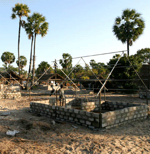 Hausbau in Sri Lanka