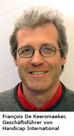 François De Keersmaeker, Geschäftsführer von Handicap International
