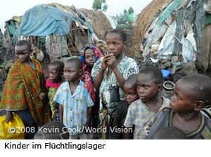 Kongo: Kinder im Flüchtlingscamp