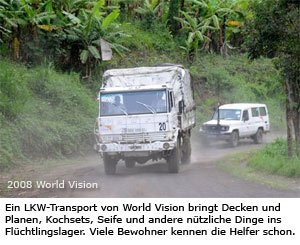 Notruf Kongo: Ein Lastwagen mit Hilfsgütern