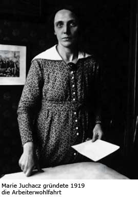 Maria Juchacz gründete 1919 die Arbeiterwohlfahrt