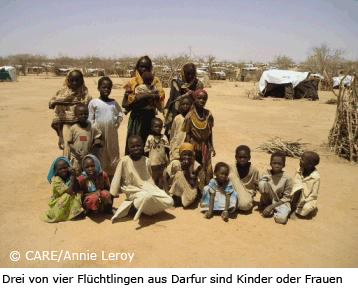 Flüchtlinge in Darfur