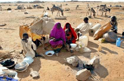 Flüchtlinge in der Darfur-Region
