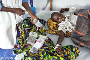 Kongo: Cholera Camp des Krankenhauses General Hospital Virunga
