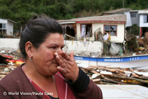 Erdbeben Chile Verzweifelte Frau