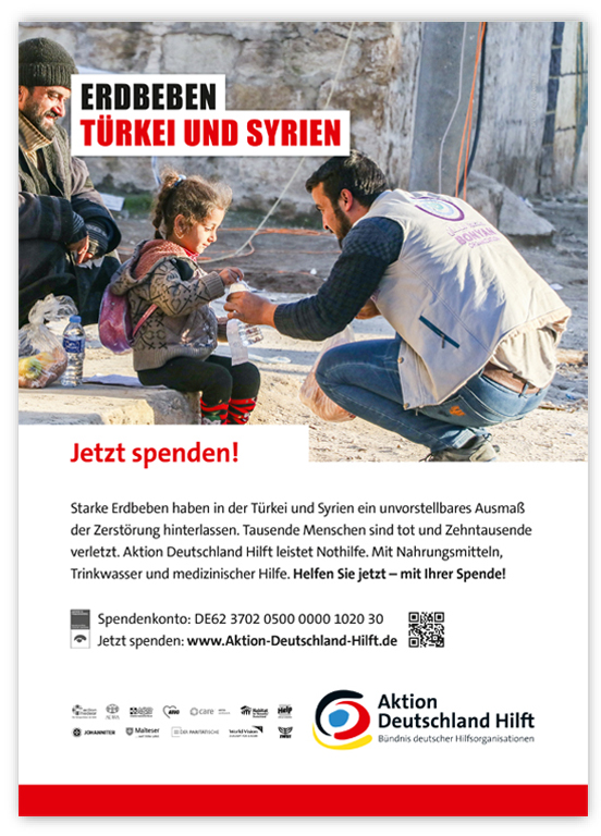 Freianzeigen Erdbeben Türkei und Syrien Freianzeigen Erdbeben Türkei und Syrien