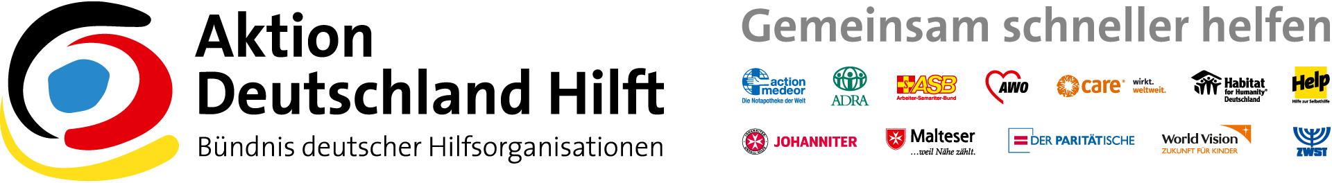 Logo Aktion Deutschland Hilft und Partner